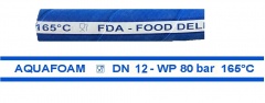 Шланг синий обрезиненный для пищевой промышленности AQUAFOAM  DN 12 – WP 80 бар 165 °C