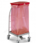 Тележка с педалью и красной крышкой для перевозки мусора TTS Dust 00004161