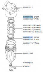 Уплотнительное кольцо 2.62х42.52 3168 EPDM NERO