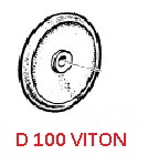 Мембрана насоса Ø 100 (VITON) насоса APS51/61/71(1х3); APS96/IDS960(1х4)