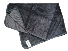 Микрофибра темная 70х90, 520 gsm, с логотипом, в упаковке
