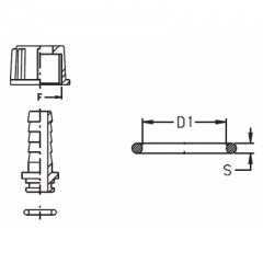 Уплотнительное кольцо 3/4х13,1х2,62 Tecomec