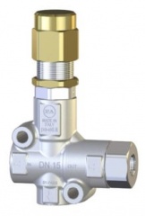 Регулировочный клапан VB 83, вход 1/2 г. выход 1/2 г.  90 °C 60 л/мин 880 бар нерж.