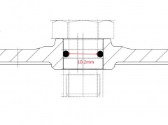 Болт M12X1,5 CH19 насоса BP, P, APS, IDS
