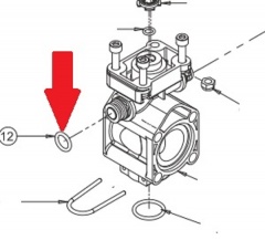 Уплотнительное кольцо 2,62х12,37 VITON