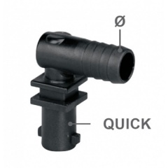 Корпус 1-на позиционный шланового типа D3/8 (10mm.) с нижним креплением; концевой
