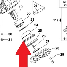 Втулка поршня D78X14,8 насоса IDS1401(1х3)-IDS2001(1х4)