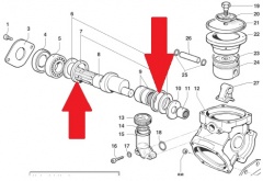 Кольцо 68х55х6 насоса BP105 - BP125 (1х2)