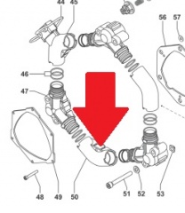 Всасывающий корпус в сборе насоса BP75 (1х2)