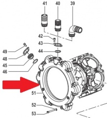 Коллектор насоса BP300 - 1 (замена арт.0415007000A)