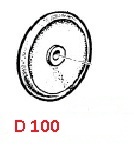 Мембрана насоса Ø 100 (NBR) насоса BP75/APS51/61/71(1х3); APS96/IDS960(1х4)