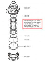 Фильтрующий элемент 100 меш, зел.