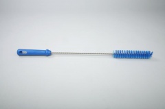 Ерш для чистки труб/бутылок средней жесткости, полиэстер - 40х150х500 мм., синий