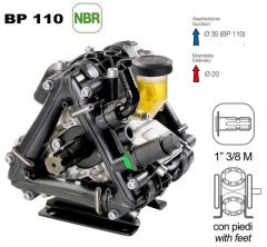 Насос мембранный Comet® серия BP110 (110 л/мин; 20 бар); вал ВОМ 1