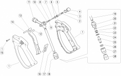 Ремкомплект курка распылительного RL 26 с дренажом 1,1 л 8x1pcs