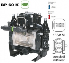 Насос мембранный Comet® серия BP60 (58 л/мин; 20 бар); вал ВОМ 1