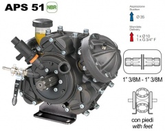 Насос мембранный Comet® серия APS 51 (50,7 л/мин; 40 бар); вал ВОМ 1