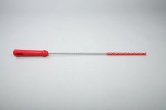 Ерш для чистки труб/бутылок средней жесткости, полиэстер - 10х150х500 мм., красный
