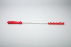 Ерш для чистки труб/бутылок средней жесткости, полиэстер - 20х150х500 мм., красный