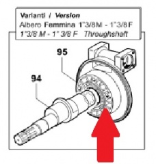 Крышка задняя насоса APS101- APS121