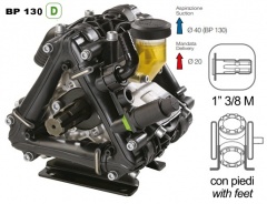 Насос мембранный Comet® серия BP130 D (124 л/мин; 20 бар); вал ВОМ 1