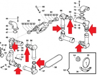 Кольцо 3,0х36 насоса BP 151/171 (1х16)