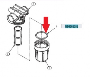 Уплотнительное кольцо 40,4x47,5x2,5 EPDM