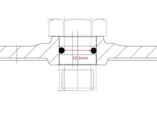 Болт M12X1,5 CH19 насоса BP, P, APS, IDS