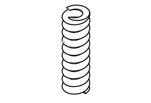 Пружина Ø3,00XØ6,00X38,85