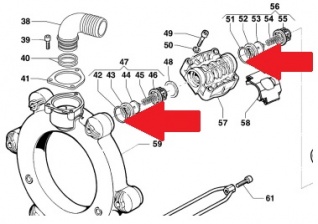 Кольцо клапана Ø6х37х49 насоса BP 281/291HS