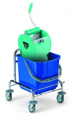 Одноведерная тележка TTS Roll 15 c роликовым отжимом Dry Одноведерная тележка TTS Roll 15 c роликовым отжимом Dry