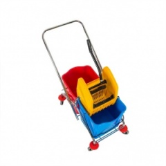 Тележка уборочная хромированная., 2 ведра по 25 л Тележка уборочная хромированная., 2 ведра по 25 л