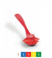 Щётка для посуды - мягкая 225х28 мм., красный